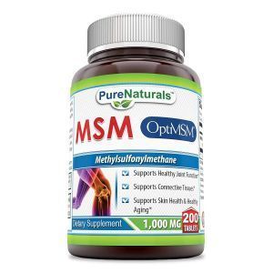 МСМ (метилсульфонилметан), OptiMSM, Pure Naturals, 1000 мг, 200 таблеток