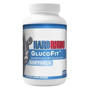 Контроль уровня сахара, GlucoFit, Hard Rhino, 60 гелевых капсул