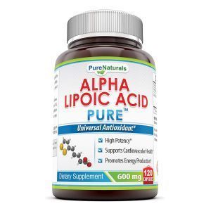 Альфа-липоевая кислота, Alpha Lipoic Acid, Pure Naturals, 600 мг, 120 капсул