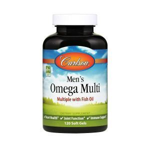 Мультивитамины для мужчин с Омегой-3s, Men's Omega Multi, Carlson Labs, 120 капсул