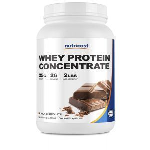 Сывороточный протеин, Whey Protein Concentrate, Nutricost, шоколад, 907 г