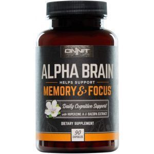 Витамины для памяти и концентрации внимания, Memory and Focus, Alpha Brain, Onnit, 90 капсул