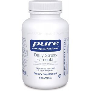 Антистрессовая формула, Daily Stress Formula, Pure Encapsulations, 90 капсул