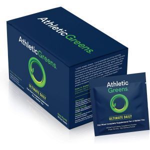 Зеленая пища с пробиотической формулой, Ultimate Daily, Athletic Greens, улучшение самочувствия, 30 пакетов
