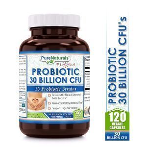 Пробиотики, Probiotic, Pure Naturals, 30 млрд КОЕ,  13 штаммов, 120 вегетарианских капсул