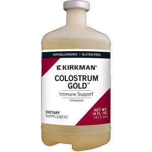 Колострум, Colostrum Gold Liquid, без аромата, Kirkman Labs, 473 мл