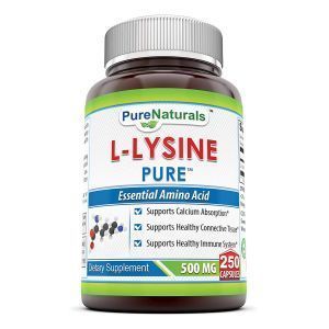 L-лизин, L-Lysine, Pure Naturals, 500 мг, 250 капсул