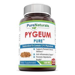 Пиджеум (африканская слива), Pygeum, Pure Naturals, 100 мг, 120 капсул