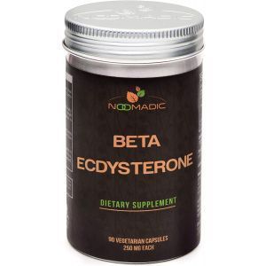 Бета-экдистерон, Beta-Ecdysterone, Noomadic, 250 мг, 90 вегетарианских капсул  
