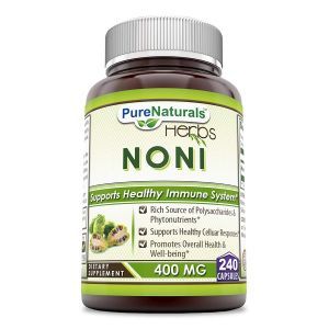 Нони, фрукты, Noni, Pure Naturals, 400 мг, 240 капсул