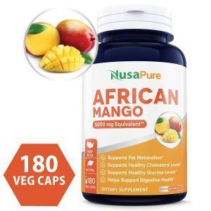 Африканский манго, African Mango Cleanse, NusaPure, 5000 мг, 180 вегетарианских капсул
