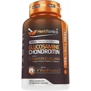 Формула для суставов, Glucosamine Chondroitin, Herbtonics, 90 вегетарианских капсул