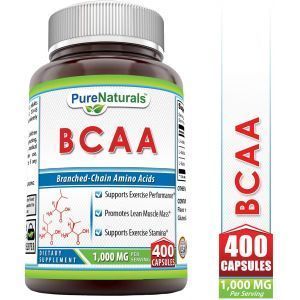 Аминокислоты ВСАА, BCAA, Pure Naturals, 1000 мг, 400 капсул