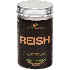 Рейши, Reishi, Noomadic, 500 мг, 60 вегетарианских капсул  
