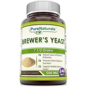 Пивные дрожжи, Brewer's Yeast, Pure Naturals, 500 мг, 240 таблеток