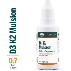 Витамин Д3 и К2, D3-K2 Mulsion, Genestra Brands, цитрусовый вкус, 20 мл