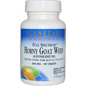 Горянка, сексуальное здоровье, Horny Goat Weed, Planetary Herbals, 600 мг, 90 таблеток 