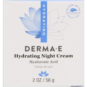 Увлажняющий ночной крем, Hydrating Night Cream, Derma E, (56 г)