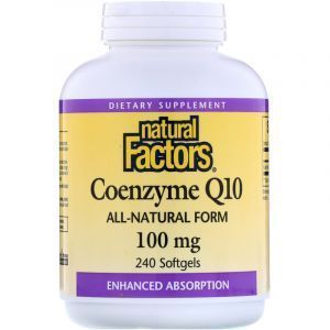 Коэнзим Q10 (Coenzyme Q10), Natural Factors, 100 мг, 240 капсул (Default)