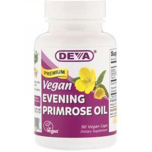 Масло примулы вечерней, Evening Primrose Oil, Deva, 90 капсул