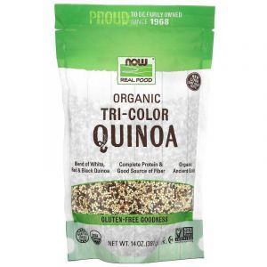 Киноа трехцветная органик,  Tri-Color Quinoa, Now Foods, без глютена, 397 г