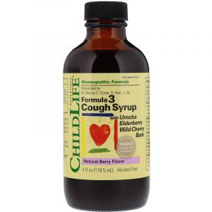 Сироп от кашля, Cough Syrup, ChildLife, ягодный вкус, без спирта, 118.5 мл (Default)
