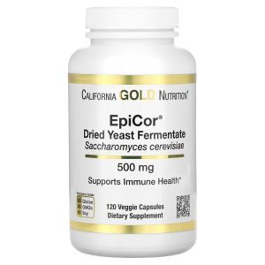 Сухой дрожжевой ферментат, Dried Yeast Fermentate, EpiCor, California Gold Nutrition, 500 мг, 120 капсул