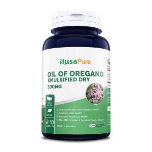 Масло орегано, Oil of Oregano, NusaPure, 300 мг, 180 капсул