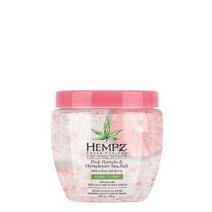 Соляной скраб, розовое помело и гималайская соль, Pink Pomelo & Himalayan Sea Salt Herbal Body Salt Scrub, Hempz, 155 гр.