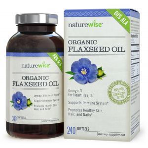 Льняное масло, Flaxseed Oil, NatureWise, органик, 240 кап.