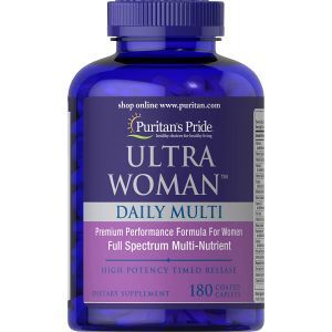 Мультивитамины для женщин ультра, Woman™ Daily Multi Timed, Puritan's Pride, 180 капсул