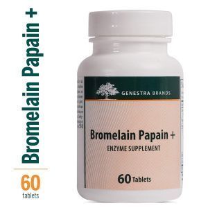 Мульти энзимы, Bromelain Papain+, Genestra Brands, 60 таблеток