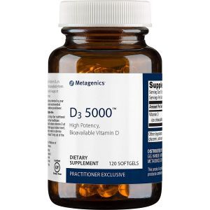 Витамин Д-3, Vitamin D3, Metagenics, высокоэффективный, биодоступный, 5000 МЕ, 120 гелевых капсул