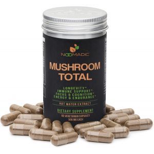 Комплекс грибов, Mushroom Total, Noomadic, 500 мг, 60 вегетарианских капсул  
