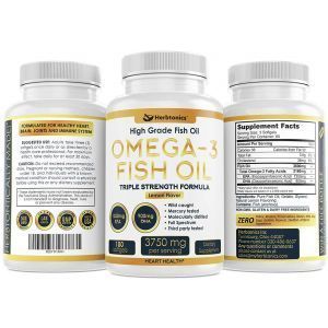 Омега-3, рыбий жир, Pure Omega, Herbtonics, 3750 мг, вкус лимона, 180 гелевых капсул