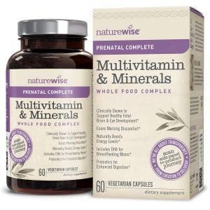 Мультивитамины и минералы для беременных,  Multivitamin and Minerals Prenatal, NatureWise, 60 вегетарианских капсул