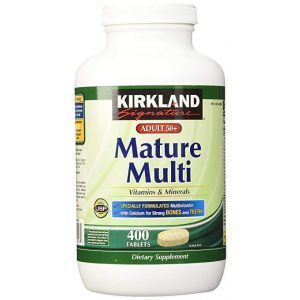 Мультивитамины 50+, Mature Adult Multi Vitamin, Kirkland Signaturе, 400 таблеток 
