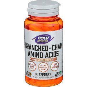 BCAA амино, Branched Chain Amino, Now Foods, Sports, 800 мг, 60 капсул