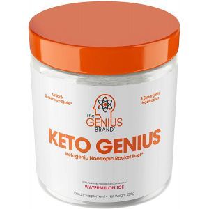 Увеличение уровня кетонов, Кето Genius, Genius, вкус арбуза, порошок, 228 г
