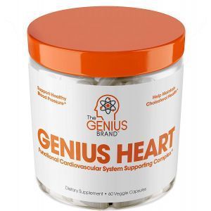 Поддержка сердечно-сосудистой системы, Genius Heart, Genius, 60 вегетарианских капсул