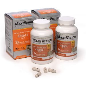 Формула для поддержки здоровья глаз, Areds 2, MedOp MaxiVision, 2 бутылки по 120 капсул