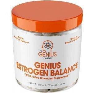 Поддержка баланса эстрогена, Genius Estrogen Balance, Genius, 30 вегетарианских капсул