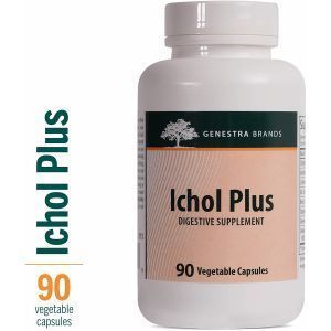 Пищеварительная поддержка, Ichol Plus, Genestra Brands, 90 овощных капсул