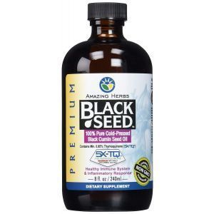 Масло черного тмина, Black Cumin, Amazing Herbs, холодного отжима, 236 мл