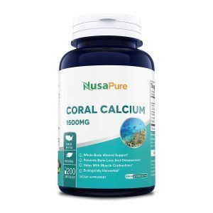 Коралловый кальций, Coral Calcium, NusaPure, 1500 мг, 200 капсул