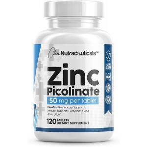 Цинк пиколинат, Zinc Picolinate, Clean Nutraceuticals, 50 мг, 120 таблеток
