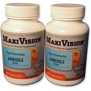 Комплекс для глаз, Eye Formula Areds 2, MedOp MaxiVision, 2 бутылки по 60 капсул