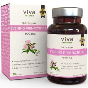 Масло вечерней примулы, Evening Primrose Oil, Viva Naturals, 1300 мг, 120 гелевых капсул
