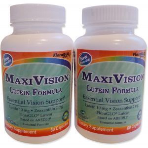 Лютеин с зеаксантином, Lutein Formula, MedOp MaxiVision, 2 бутылки по 60 капсул