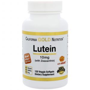 Лютеин и зеаксантин, Lutein with Zeaxanthin, California Gold Nutrition, 10 мг, 120 капсул 